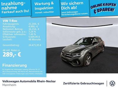 Gebraucht VW T-Roc R-line 110 PS (80 kW) 2023 Grau SUV