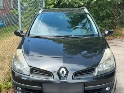 Gebraucht Renault Clio GrandTour 101 PS (74 kW) 2008 Schwarz Kombi