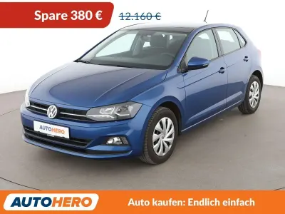 Gebraucht VW Polo Comfortline 95 PS (69 kW) 2020 Blau Kleinwagen
