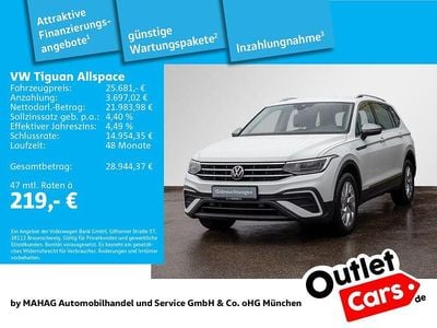 Gebraucht VW Tiguan Allspace Life 150 PS (110 kW) 2023 Weiß SUV
