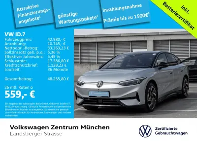 Gebraucht VW ID.7 Pro 210 kW (286 PS) 2024 Silber Limousine