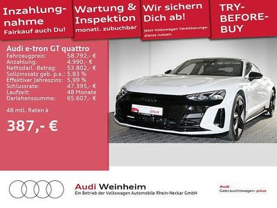 Suzukagrau metallic Gebraucht 2022 Audi e-tron GT quattro Sport Limousine | 58.792 € (Fairer Preis)
