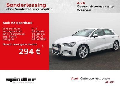 Gebraucht Audi A3 Advanced Plus 204 PS (150 kW) 2024 Gletscherweiß metallic Limousine