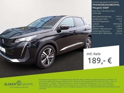 Gebraucht Peugeot 3008 Allure 131 PS (96 kW) 2023 Perlaneraschwarz SUV