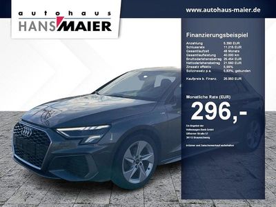Usata Audi A3 S-Line 150 CV (110 kW) 2022 Grigio Berlina