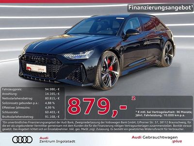 Schwarz metallic Gebraucht 2022 Audi RS6 Ambiente Kombi | 92.980 € (Superpreis)