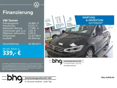 Gebraucht VW Touran Highline 150 PS (110 kW) 2025 Schwarz Van / Kleinbus
