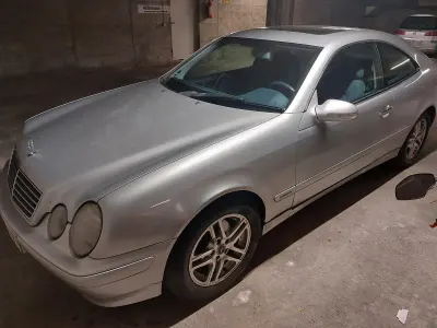 Brugt Mercedes CLK200 163 HK (119 kW) 2000 Sølv Coupe