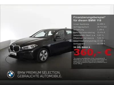 Gebraucht BMW 118 Advantage 136 PS (100 kW) 2023 Schwarz Limousine