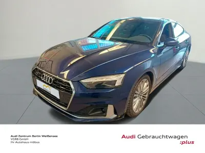 Gebraucht Audi A5 Sportback Advanced Plus 286 PS (210 kW) 2022 Navarrablau metallic Kleinwagen