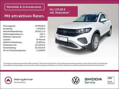 Gebraucht VW T-Cross IQ Drive 95 PS (69 kW) 2024 Weiß SUV