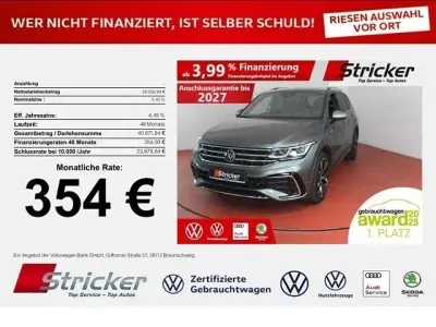 Gebraucht VW Tiguan Allspace R-line 200 PS (147 kW) 2022 Platinum grey metallic (metallic) SUV