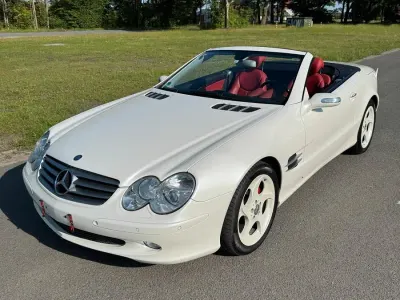 Gebraucht Mercedes SL500 Premium 306 PS (225 kW) 2006 Weiß Cabrio