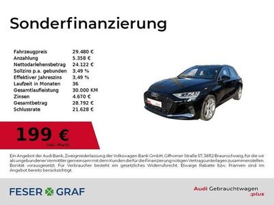 Gebraucht Audi A3 Ambiente 116 PS (85 kW) 2025 Mythosschwarz metallic Limousine