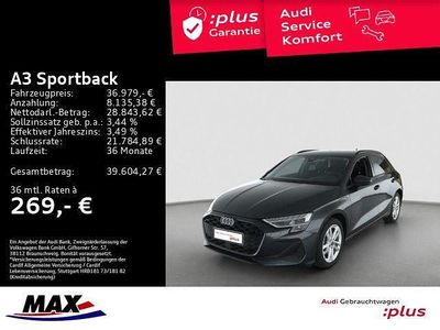 Begagnad Audi A3 Ambiente 204 HK (150 kW) 2025 Grå Sedan