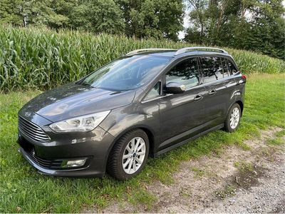 Gebraucht Ford Grand C-Max Titanium 125 PS (91 kW) 2017 Grau Van / Kleinbus