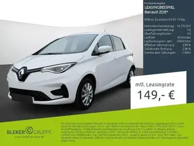 Usata Renault Zoe Evolution 80 kW (110 CV) 2022 Bianco Utilitaria