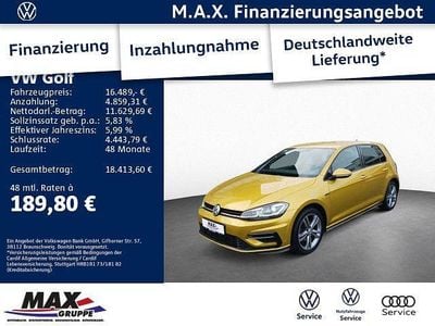 Gelb Gebraucht 2018 VW Golf R-line Limousine | 16.489 € (Fairer Preis)