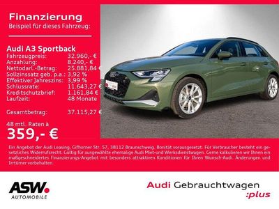 Gebraucht Audi A3 Advanced Plus 150 PS (110 kW) 2024 Distriktgrün metallic Limousine