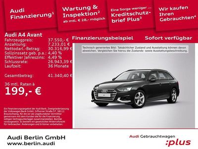 Mythosschwarz metallic Gebraucht 2024 Audi A4 Advanced Plus Kombi | 37.550 € (Fairer Preis)