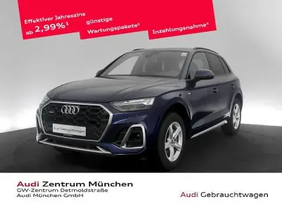 Gebraucht Audi Q5 S-Line 299 PS (219 kW) 2022 Navarrablau metallic SUV