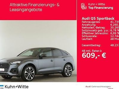 Grau Gebraucht 2022 Audi Q5 Sportback S-Line SUV | 40.759 € (Superpreis)