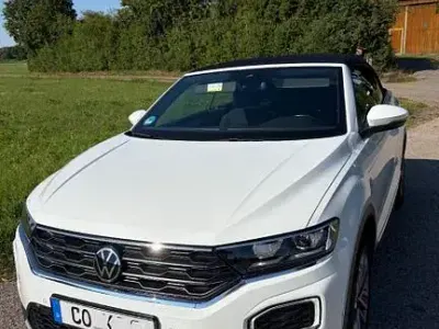 Gebraucht VW T-Roc Cabriolet Style 150 PS (110 kW) 2020 Weiß Cabrio