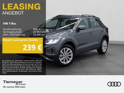 Gebraucht VW T-Roc Life 150 PS (110 kW) 2024 Grau SUV