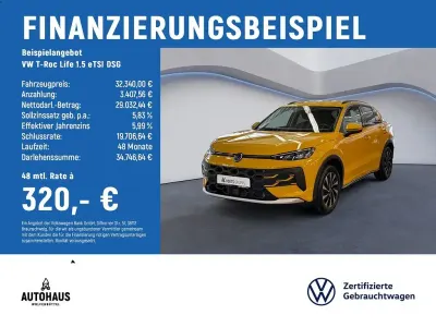 Gebraucht VW T-Roc Life 116 PS (85 kW) 2026 Gelb SUV