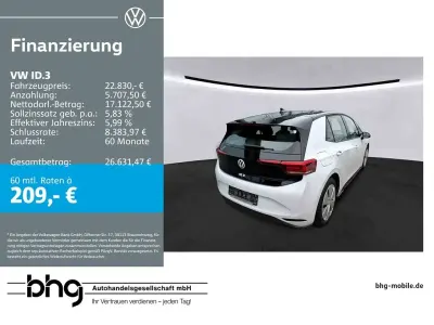 Gebraucht VW ID.3 Pro 107 kW (146 PS) 2023 Schwarz Kleinwagen