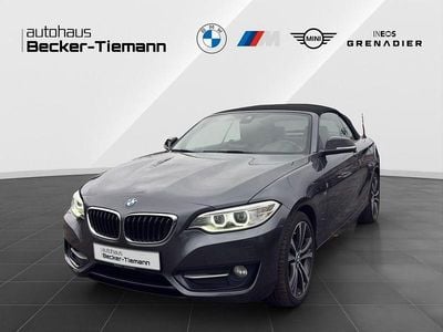 Grau Gebraucht 2015 BMW 220 Sport Line Cabrio | 17.402 € (Etwas zu teuer)