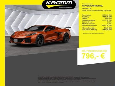 Neu Corvette C8 482 PS (354 kW) 2025 Orange Coupé
