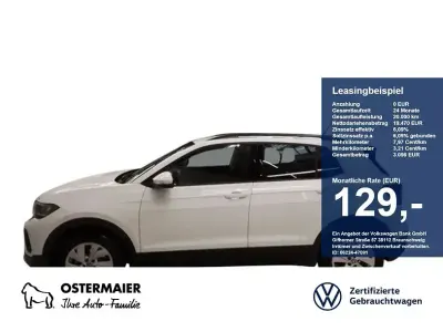 Gebraucht VW T-Cross Life 95 PS (69 kW) 2025 Pure white SUV