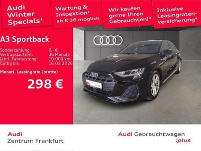 Schwarz Gebraucht 2025 Audi A3 S-Line Limousine | 33.499 € (Superpreis)