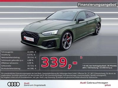 Gebraucht Audi S5 Sportback Ambiente 341 PS (250 kW) 2022 Distriktgrün metallic Kleinwagen