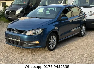 Gebraucht VW Polo LOUNGE 90 PS (66 kW) 2015 Blau Kleinwagen
