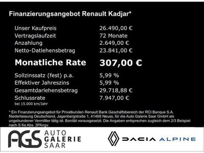 gebraucht Renault Kadjar Techno 1.3 TCe 160 EU6d Navi Apple CarPlay Androi
