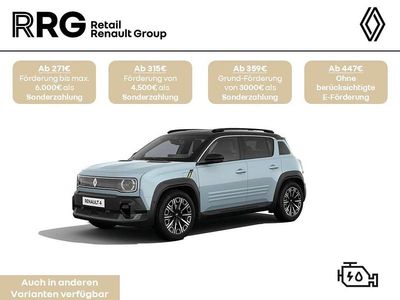 Neu Renault 4 E-Tech Iconic 77 kW (106 PS) 2026 Kumulusblau, black pearlschw SUV