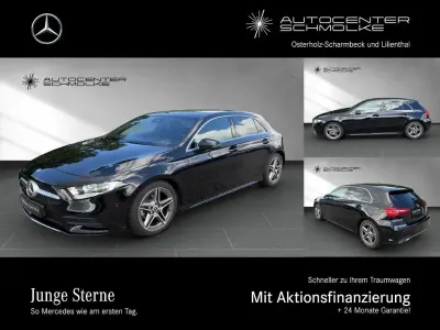 Gebraucht Mercedes A180 AMG line 136 PS (100 kW) 2022 Lack kosmosschwarz Limousine