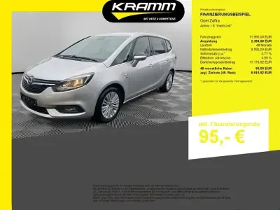 Second-hand Opel Zafira Active 136 CP (100 kW) 2018 Argintiu Monovolum