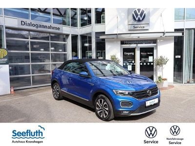 Gebraucht VW T-Roc Cabriolet Active 150 PS (110 kW) 2021 Blau Cabrio