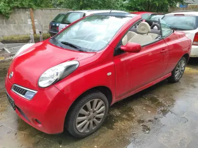 Brugt Nissan Micra Visia 88 HK (64 kW) 2008 Rød Cabriolet