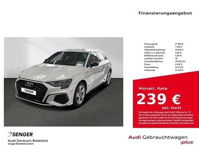 Gebraucht Audi A3 Sportback e-tron S-Line 245 PS (180 kW) 2022 Weiß Kleinwagen