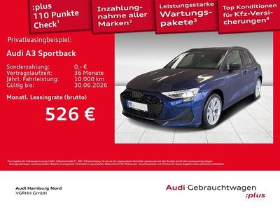 Brugt Audi A3 S-Line 150 HK (110 kW) 2026 Blå Sedan