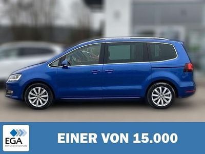 Gebraucht VW Sharan Highline 150 PS (110 kW) 2019 Blau metallic Van / Kleinbus