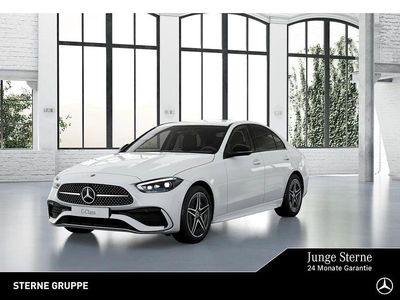 Gebraucht Mercedes C220 AMG line 200 PS (147 kW) 2025 Unilack polarweiß Limousine