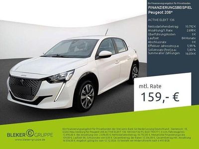 Weiss Gebraucht 2021 Peugeot e-208 Kleinwagen | 13.270 € (Guter Preis)