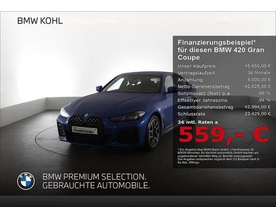 Gebraucht BMW 420 M Sport 188 PS (138 kW) 2024 Blau Coupé