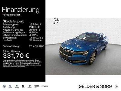 Gebraucht Skoda Superb Style 218 PS (160 kW) 2022 Blau Kombi