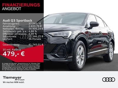 Gebraucht Audi Q3 Sportback Design 150 PS (110 kW) 2025 Schwarz SUV